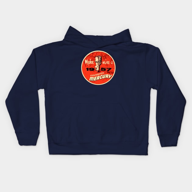 Mercury Outboards Kids Hoodie by Midcenturydave